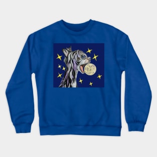 Sky Dog Biting the Moon Crewneck Sweatshirt